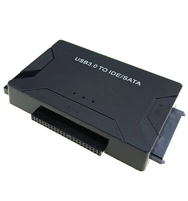 SATA IDE to USB 3.0 Converter 2.5 3.5 Hard Disk 5.25 DVD Drive External Adapter - Image 1 of 4