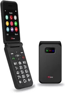 TTfone TT760 Flip 4G Big Button Mobile Phone Elderly Camera Folding BLACK 14day - Picture 1 of 1