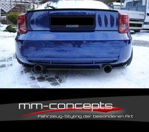 CUP attacco diffusore SET NERO per Toyota Celica T23 attacco posteriore FLaps  - Foto 1 di 11