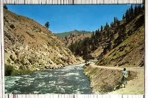 Payette River Horseshoe Bend Idaho ID cartolina vintage - Foto 1 di 2