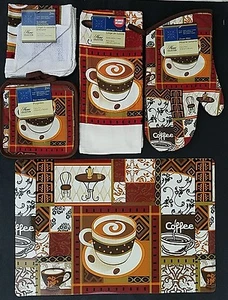 Biancheria e Tovagliette Cucina Tema Caffè Cappuccino, Seleziona: Articolo(i) - Foto 1 di 9