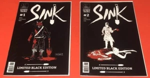 SINK #’s 1 & 2 EDIZIONE LIMITATA NERO Comix Tribe Alex Cormack John Lees come nuovo - Foto 1 di 14