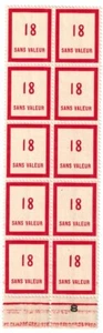 Timbre fictif N° 98 en fragment de feuille de 10 timbres Neuf ** MNH - Picture 1 of 1