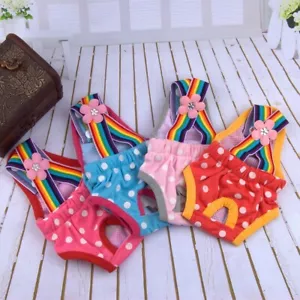 Pet Nappy Diaper Female Dog Cat Wrap Menstrual Puppy Pants Sanitary Underwear - Picture 1 of 17