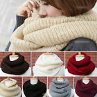 Soft Women Winter Warm Infinity Cable Knit Cowl Neck Long Scarf Shawl Charm