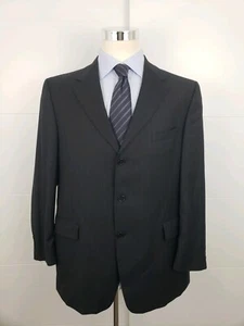 Daniel Cremieux Loro Piana Italy Striped Blazer Jacket Sport Coat 46 R EUC 3 Btn - Picture 1 of 9