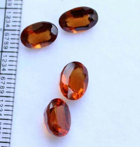 Piedras preciosas sueltas sin tratar corte facetado ovalado granate hessonita natural de 7,10 quilates - Imagen 1 de 3