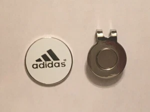 (1) ADIDAS 1" Coin Style Golf Marker W/BONUS HAT CLIP - A Great Deal! - Picture 1 of 2