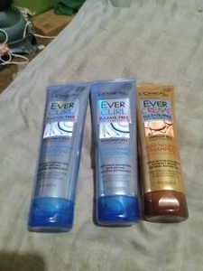 L'Oreal Ever Curl Sulfate Free Coconut Oil Hydracharge Shampoo &1 Apricot Oil - Picture 1 of 4