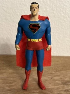 SUPERMAN DC COMICS 5.5” ACTION FIGURE VNTG (1988) BENDABLE RUBBER TOY - Picture 1 of 16