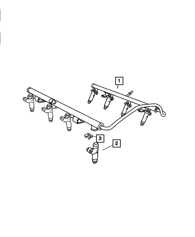 04-07 Dodge Ram Dakota Jeep Grand Cherokee Fuel Injector Qty 1 Mopar New OEM - Image 1 of 1