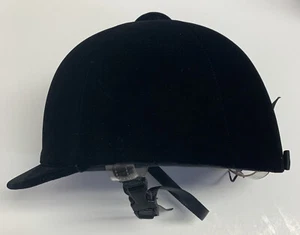 International Riding Helmets SEI Certified Olympian - Black Velvet - Size 7 1/8 - Picture 1 of 4