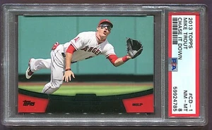 2013 MIKE TROUT #CD-1 TOPPS CHASE IT DOWN PSA 8 NM MINT *SHIPS FREE* - Picture 1 of 2