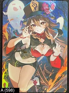 🔥 A 598 Hu Tao Genshin Impact Goddess Story Anime Waifu Card ACG 🔥 - Picture 1 of 2
