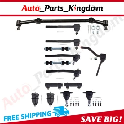 Suspension & Steering 14Pcs Tie Rods Ball Joints Kit For Buick Electra Cadillac - Image 1 of 4