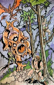 3 EYED CHARMER ** MIKE BENNETT'S ORIGINAL ART (2025) 06/16/2025 - Picture 1 of 1