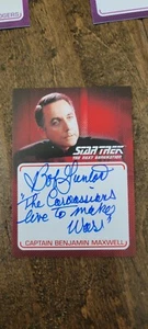 2022 RITTENHOUSE STAR TREK TNG INSCRIPTIONS AUTO BOB GUNTON MAXWELL CARDASSIANS - Picture 1 of 1