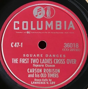 Square Dances Carson Robison Old Timers Columbia 4-Set C-47 VG+ Loy PET RESCUE - Imagen 1 de 9