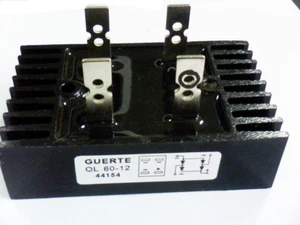 Einphasig-Brückengleichrichter Guerte QL60-12 60A 1200V Kühlkörper Diodenbrücke - Bild 1 von 1