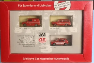 Brekina 90364  - Spur H0 / Maßstab 1:87 -, VW-Set 100 Jahre AvD, 3-teilig - Picture 1 of 2