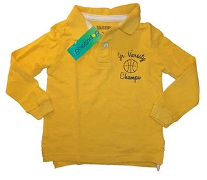 Nuevo con etiquetas Talla 2T Greendog Niño Amarillo Mangas Largas Gráfico Polo Camiseta 100% Algodón Nuevo - Imagen 1 de 5