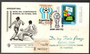 Argentina 78, 1977 Football/Soccer World Cup 1978 Registered First Day Cover