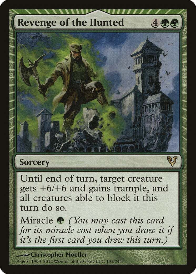 Revenge of the Hunted 1x FOIL AVR MTG Avacyn Restored Rare MINT green Revenge of the Hunted 1x FOIL AVR MTG Avacyn Restored Rare MINT green