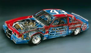 1982 Pontiac Grand Prix NASCAR - Richard Petty - Cutaway Drawing Poster - Bild 1 von 1