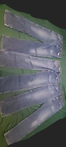 3 Paar Wrangler 13MWZ Jeans Herren 34x32 blau Cowboy Schnitt gerade gebraucht - Bild 1 von 6