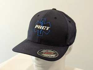 Star of Life EMS EMT PARAMEDIC Embroidered Logo FlexFit Hat Navy Baseball L/XL - Picture 1 of 13