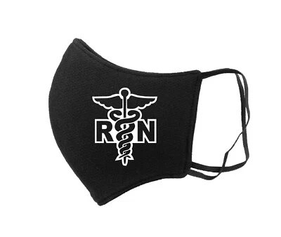 CUSTOM RN Registered Nurse Face Mask Adult Washable Face Masks - Image 1 of 4