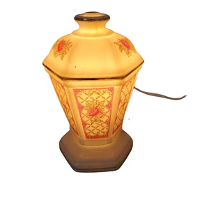 IW Rice Co Portable Lamp NIGHT LIGHT Flowers Made in Japan PERFUME SCENTER 5.25" - Picture 1 of 11