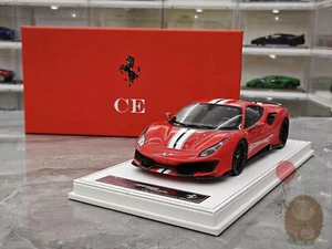 CE 1:18 Ferrari 488 Pista Limited Resin Diecast Model Car Display adult Gift Red - Picture 1 of 19