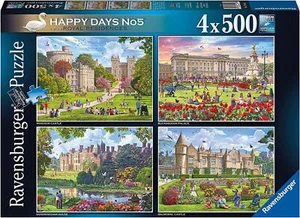 Rompecabezas Ravensburger Happy Days Nº 5 Royal Residences (4 x 500 piezas) - Imagen 1 de 1