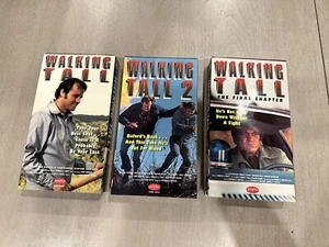 WALKING TALL TRILOGY 3 VHS LOT RARE LIGHTNING VIDEO RELEASES *FREE SHIPPING! A52 - Picture 1 of 5
