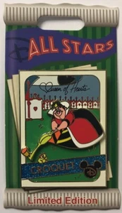 Disney Parks 2020 Queen of Hearts Croquet All Stars Trading Card Series LE Pin - Picture 1 of 1