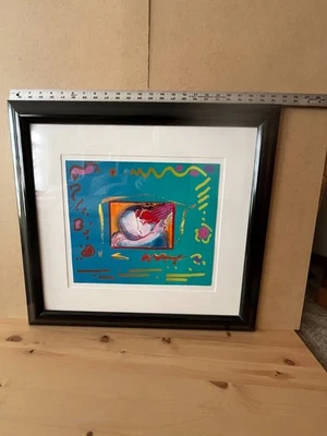 彼得·麦克斯,我爱这个世界。  混合介质带拼贴和丙烯酸编织纸 — 第 1/4 张图片