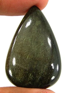 44,50 ct natürlicher goldener Obsidian loser Edelstein Cabochon Draht Wickelstein - 28911 - Bild 1 von 2