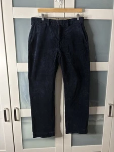 Vintage POLO RALPH LAUREN Hose Herren W34 L32 blau Cord Andrew Plissee - Bild 1 von 20