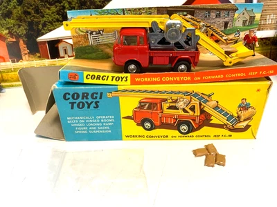 CORGI.1:43.FARM.JEEP FC150 FORWARD CONTROL WORKING CONVEYOR.ELEVATOR.MINT BOXED. - Image 1 of 4