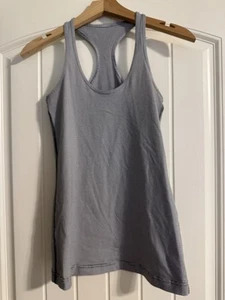 LULULEMON ATHLETICA Racerback Tank Top grau Training Gym Sommer Damen Gr. S - Bild 1 von 3