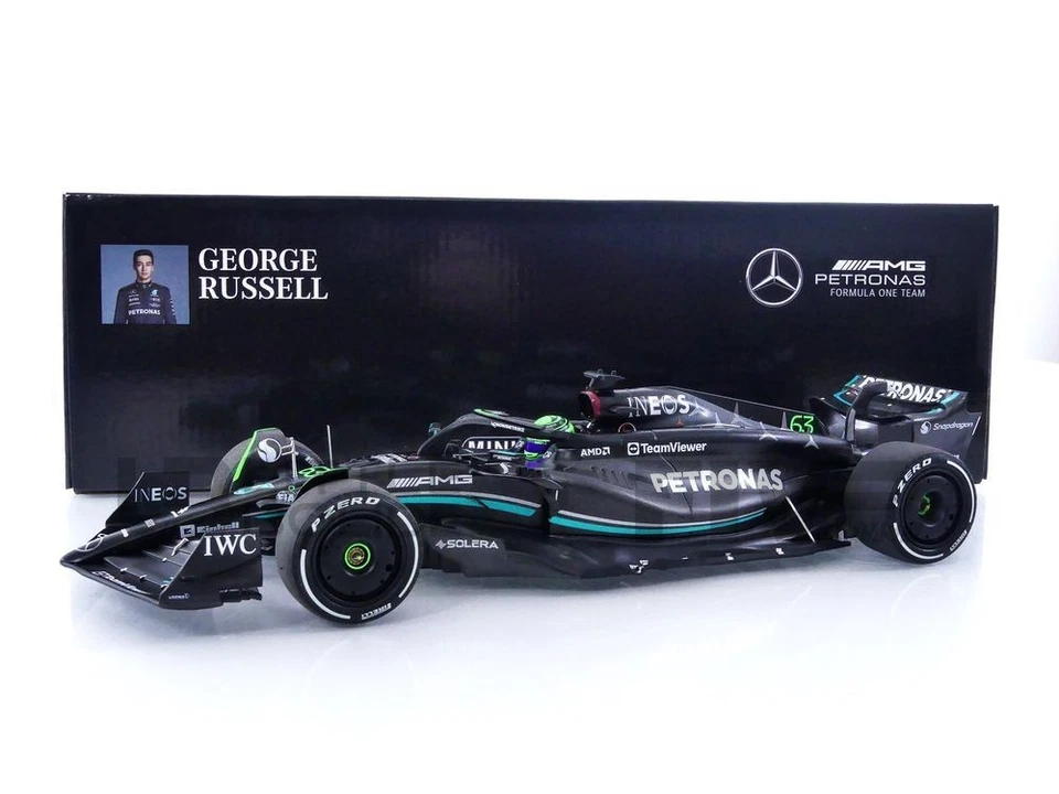 MINICHAMPS 1/18 - MERCEDES-AMG W14 E PERFORMANCE - 2023 (G. RUSSELL) 110230163 - Photo 1/1