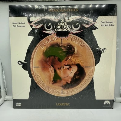 3 Days of The Condor Laserdisc 1991 Widescreen Edition - FREE SHIPPING - Image 1 of 4