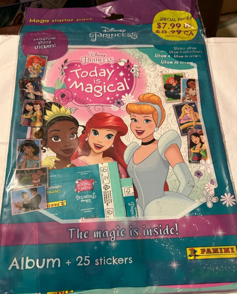 Disney Princess Today Is Magical Album + 25 Stickers New/Sealed - Image 1 of 1