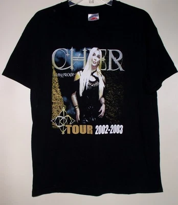 Cher Concert Tour T Shirt Vintage 2002 2003 Living Proof Tour Size Large - Image 1 of 4