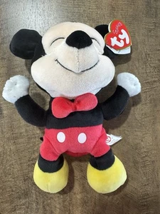 Ty Disney Beanie Baby Mickey Mouse Plush Sparkle Collection Baby Toy - Picture 1 of 3