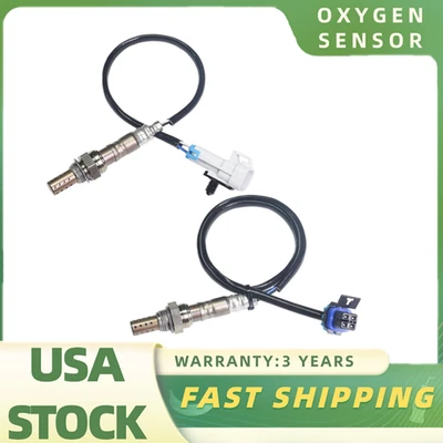 2件装上游+下游氧气传感器适用于雪佛兰钴HHR 2.2L 2.4L L4 2007-2011 — 第 1/4 张图片