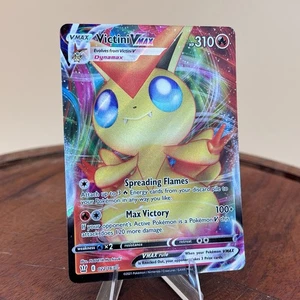 Pokémon Victini VMAX 022/163 Ultra Rare SWSH05 Battle Styles Full Art Holo Card - Picture 1 of 2