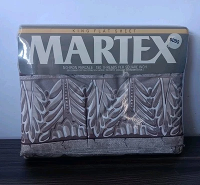 Vintage Martex No-Iron Percale King Flat Sheet-Sealed - Image 1 of 4