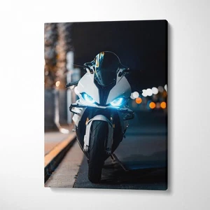 BMW Inspired S1000RR High Resolution Museum Quality Vertical Canvas Print #082 - Picture 1 of 14
